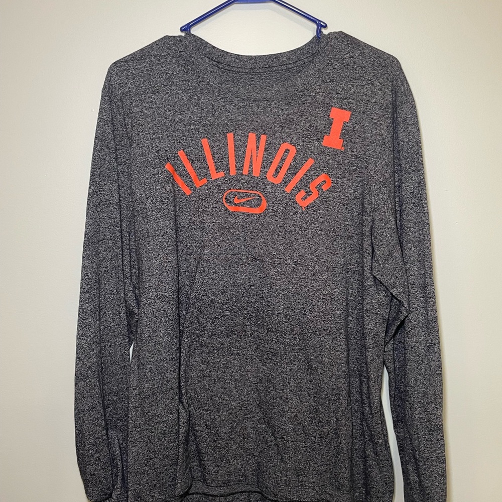 Nike Illinois Dark Heather Long Sleeve Shirt